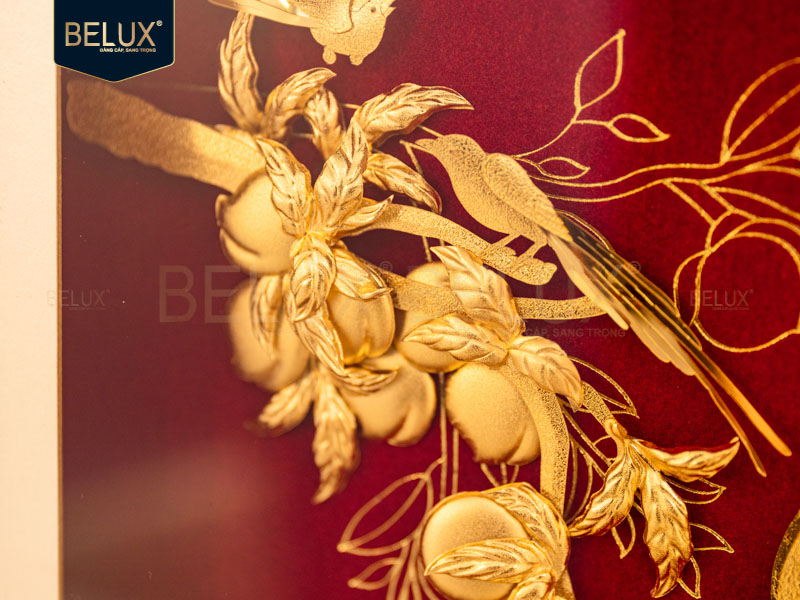 Tranh Chữ Phúc Dát Vàng 24k - 50x36cm